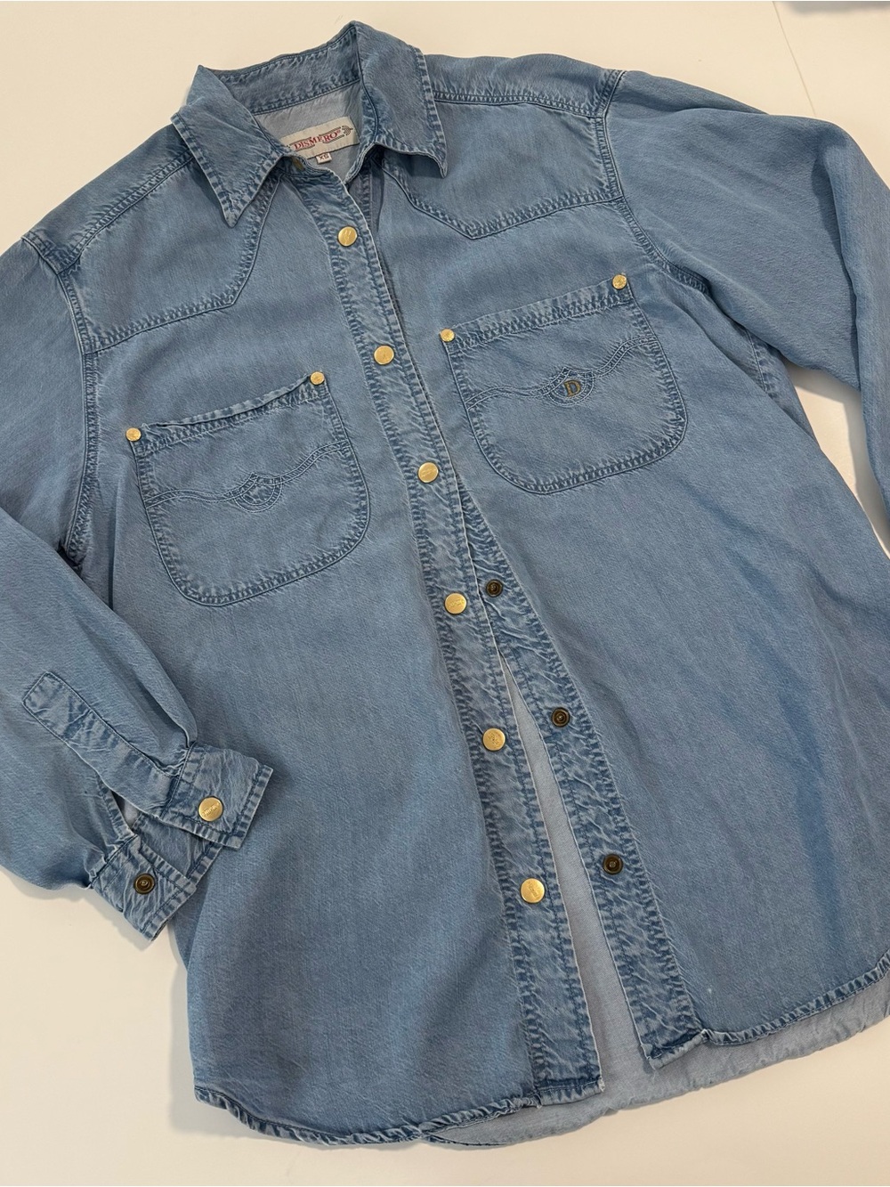 Dismero Women’s Denim Western Shirt Size L